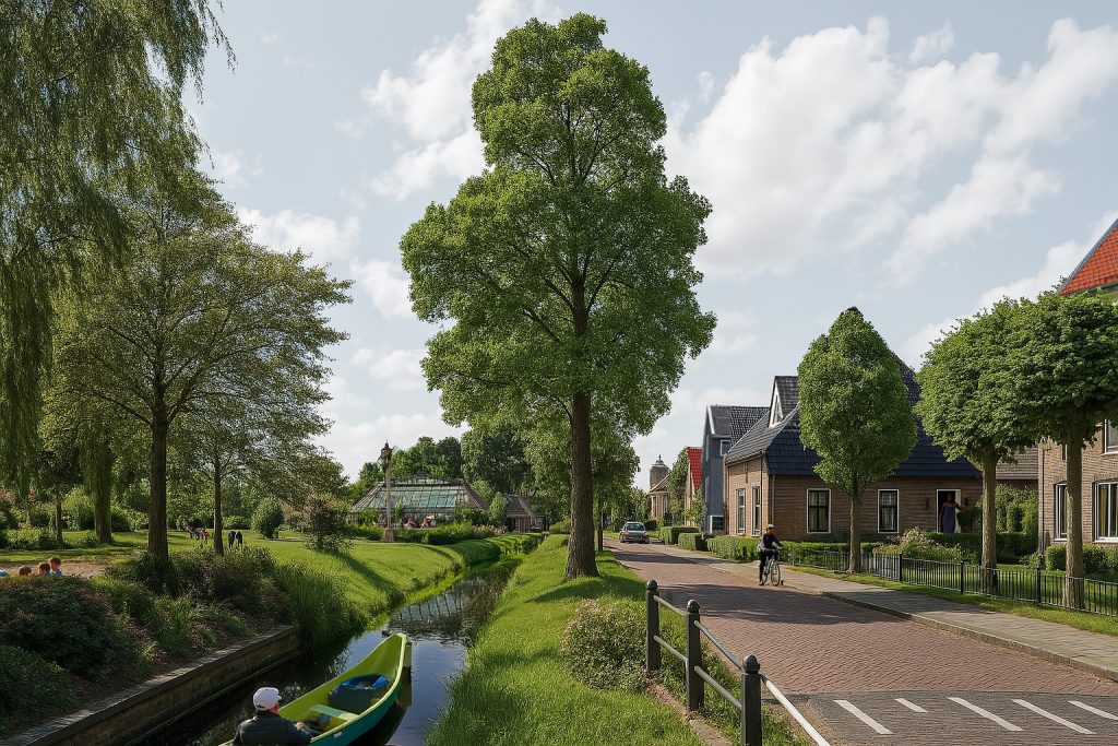 tekening hoe het plan er uit kan komen te zien