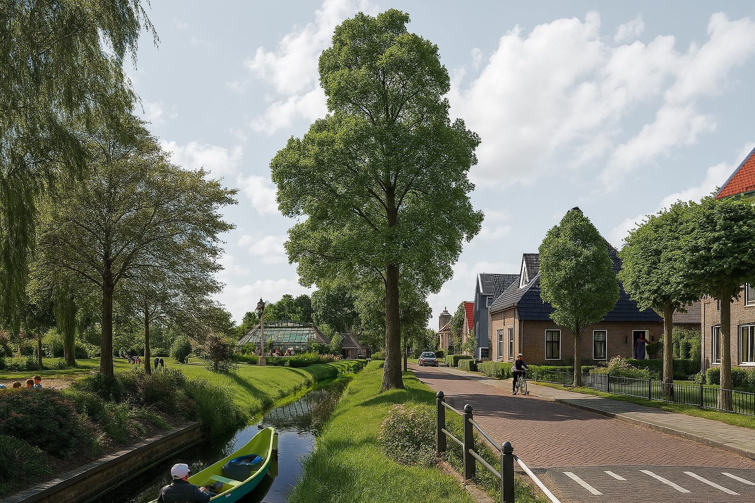 tekening hoe het plan er uit kan komen te zien